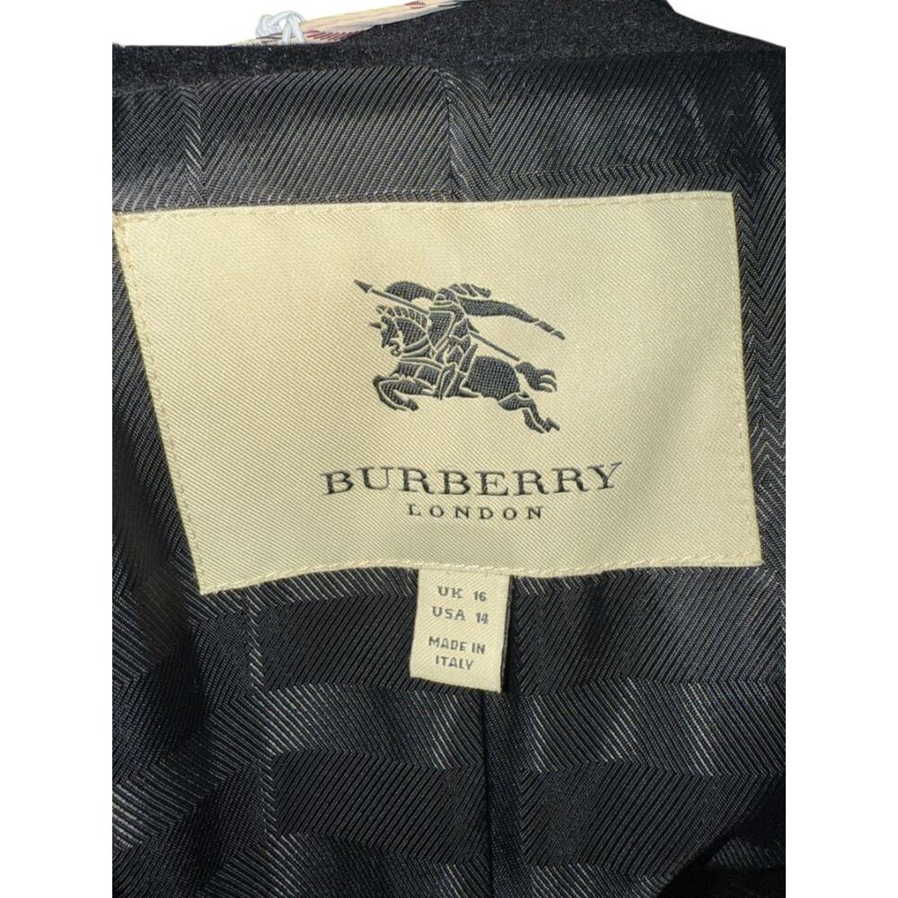 Burberry London Wool & Cashmere Trench Coat – Made in Italy, Size US 14 - Picture 9 of 14